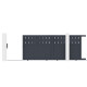 Schiebetor aus Aluminium AXIS FILM 340x140cm – X-METAL