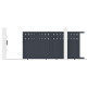 Schiebetor aus Aluminium AXIS FILM 340x158cm - X-METAL