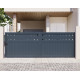 Schiebetor aus Aluminium AXIS FILM 400x140cm - X-METAL