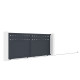 Schiebetor aus Aluminium AXIS FILM 400x158cm - X-METAL