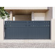 Schiebetor aus Aluminium AXIS FILM 400x158cm - X-METAL