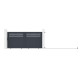 Schiebetor aus Aluminium AXIS GROW 300x140cm – X-METAL