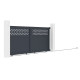 Schiebetor aus Aluminium AXIS GROW 300x140cm – X-METAL