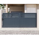 Schiebetor aus Aluminium AXIS GROW 340x140cm – X-METAL