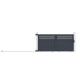 Schiebetor aus Aluminium AXIS GROW 340x158cm - X-METAL