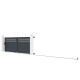 Schiebetor aus Aluminium AXIS GROW 400x140cm - X-METAL
