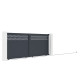 Schiebetor aus Aluminium AXIS GROW 400x158cm - X-METAL