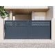 Schiebetor aus Aluminium AXIS GROW 400x158cm - X-METAL