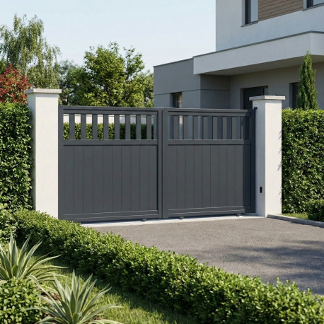 Schiebetor aus Aluminium AXIS ALTO 340x158cm - X-METAL