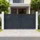 Schiebetor aus Aluminium AXIS TIME 340x158cm - X-METAL
