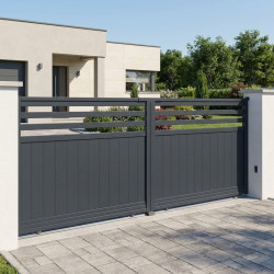 Schiebetor aus Aluminium AXIS VECTO 400x158cm - X-METAL