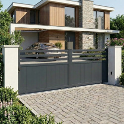 Schiebetor aus Aluminium AXIS VECTO 340x140cm – X-METAL