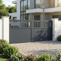 Schiebetor aus Aluminium AXIS ALTO 340x140cm – X-METAL