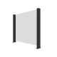 Glaszaunelement – 2 Pfosten – 123xH.110cm – X-METAL