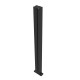 Erweiterungsset für Glaszaunelement – 1 Pfosten – 123xH.110cm – X-METAL