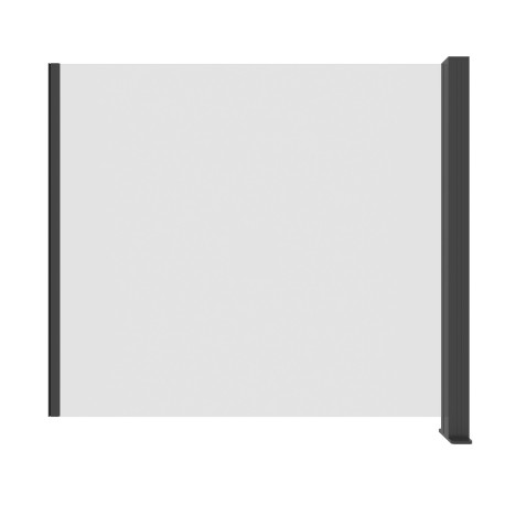 Erweiterungsset für Glaszaunelement – 1 Pfosten – 123xH.110cm – X-METAL