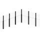 Ausziehbares Glaszaunelement – 2 Pfosten – 123xH.110–180cm