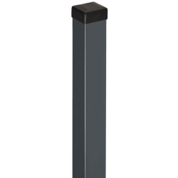 Pfosten zum Einbetonieren aus verzinktem Stahl – H.190cm – Farbe Anthrazit – X-METAL