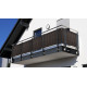 Sichtschutz aus gewebtem Harz 1,2x3m für Balkon und Zaun in 11 Farben - RATTAN ART